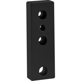 80/20® 40 Series 4 Hole Leveling Anchoring Base Plate M10 Tap Black Anodize 40-2170-BLACK