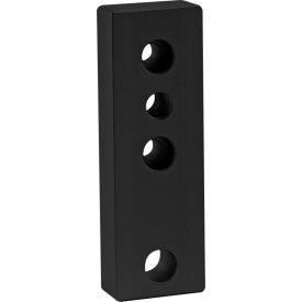 80/20® 40 Series 4 Hole Leveling Anchoring Base Plate M12 Tap Black Anodize 40-2175-BLACK