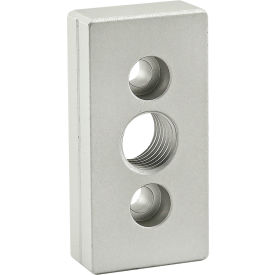 80/20® 40 Series 3 Hole - Center Tap Base Plate - 40mm x 80mm with M20 Tap 40-2365