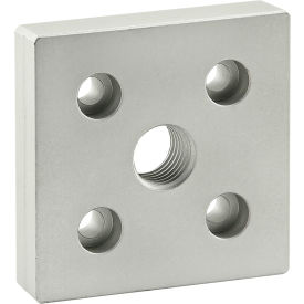 80/20® 40 Series 5 Hole - Center Tap Base Plate - 80mm x 80mm with M20 Tap 40-2366