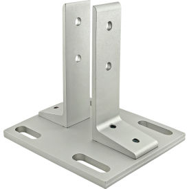 80/20® 40 Series Floor Mount Base Plate For 40-4040 Clear 40-2390