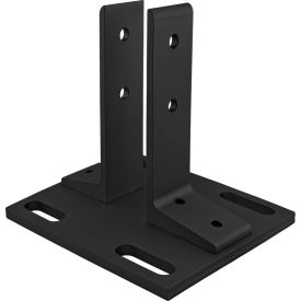 80/20® 40 Series Floor Mount Base Plate For 40-4040 Black 40-2390-BLACK