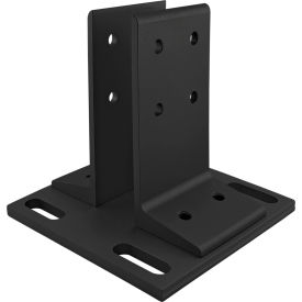80/20® 40 Series Floor Mount Base Plate For 40-4080 Black 40-2400-BLACK