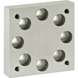 80/20® 40 Series Leveling Caster Base Plate For 65-2714 Clear 40-2407