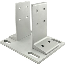 80/20® 40 Series Floor Mount Base Plate Clear 40-2410