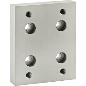 80/20® 40 Series Flange Mount Caster Base Plate Square Pattern Hole Clear 40-2420