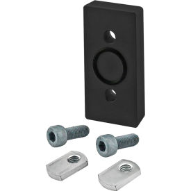 80/20® 40 Series Pressure Manifold Tap Ready Access Plate 40mm X 80MM Black 40-2450-BLACK