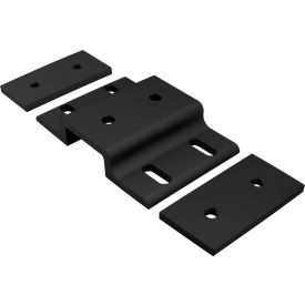 80/20® 40 Series Double Arm Wide Mesh Retainer with Wide Backing Plate Black 40-2520-BLACK