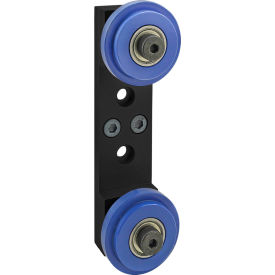 80/20® 40 Series Dual Roller Wheel Bracket Assembly w/40-2280 Wheels Black 40-2758-BLACK