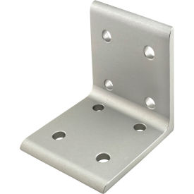 80/20® 40 Series Inside Corner Bracket with 8 Hole Clear 40-4304