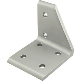 80/20® 40 Series Left Aligned Inside Corner Bracket with 6 Hole Clear 40-4309