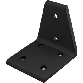 80/20® 40 Series enter Inside Corner Bracket with 6 Hole Black 40-4311-BLACK