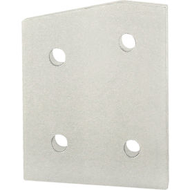 80/20® 40 Series 15 Degree Angled Flat Plate with 4 Hole Clear 40-4316