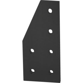 80/20® 40 Series 90 Degree Angled Stacked Flat Plate with 6 Hole Black 40-4320-BLACK