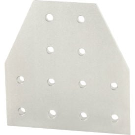 80/20® 40 Series Aluminum Tee Flat Plate with 12 Hole Clear 40-4325