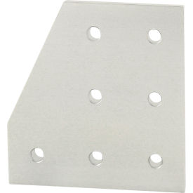 80/20® 40 Series 90 Degree Angled Stacked Flat Plate with 7 Hole Clear 40-4329