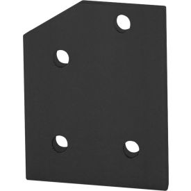 80/20® 40 Series 4 Hole 30 Degree Angle Joining Plate Black 40-4331-BLACK