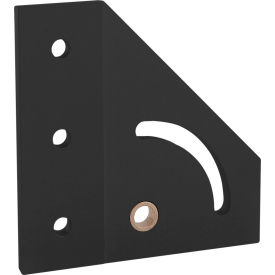 80/20® 40 Series 90 Degree Left Hand Pivot Bracket Black 40-4333-BLACK