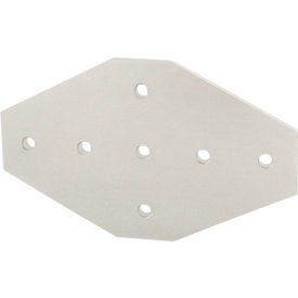 80/20® 40 Series 7 Hole Cross Joining Plate Clear 40-4335