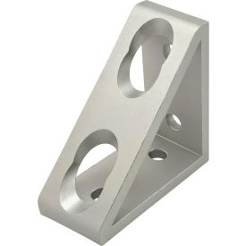 80/20® 40 Series 4 Hole Tall Inside Gusset Corner Bracket Clear 40-4336