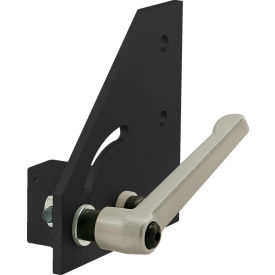 80/20® 40 Series 90 Degree Left Hand Pivot Assembly w/ L-Handle Black 40-4339-BLACK