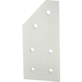 80/20® 40 Series 6 Hole 45 Degree Angle Joining Plate Clear 40-4345