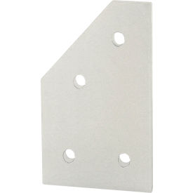 80/20® 40 Series 4 Hole 45 Degree Angle Joining Plate Clear 40-4346