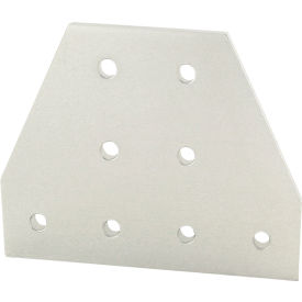 80/20® 40 Series 8 Hole Tee Flat Plate 4-3/4''L Clear 40-4355