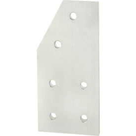 80/20® 40 Series 6 Hole 60 Degree Angle Joining Plate Clear 40-4362