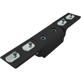 80/20® 40 Series Right Angle Universal Dynamic Pivot Assembly with Dual L Arms Black 40-4433-BLACK