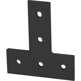 80/20® 40 Series 5 Hole T Flat Plate Black 40-4480-BLACK