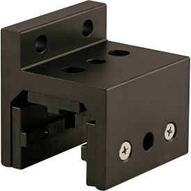 80/20® 40 Series 3 Slot Mount Single Flange Short Standard Linear Bearing w/Brake Hole Black 40-6515-BLACK