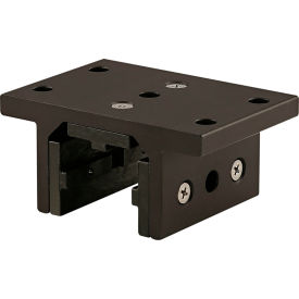 80/20® 40 Series 3 Slot Mount Double Flange Short Standard Linear Bearing w/Brake Hole Black 40-6525-BLACK