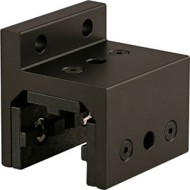 80/20® 40 Series 3 Slot Mount Single Flange Short High Cycle Linear Bearing w/Brake Hole Black 40-6530-BLACK