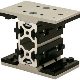 80/20® 40 Series Short Double Mount Unibearing™ Assembly On 40-4080 x 75MM Clear 40-6877