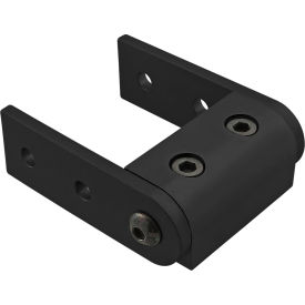 80/20® 10 Series Universal Right Angle Pivot Assembly with Dual Straight Arms Black 4006-BLACK