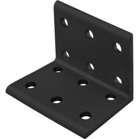 80/20® 10 Series 12 Hole Wide Inside Corner Bracket Black 4016-BLACK