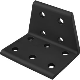 80/20® 10 Series 10 Hole Inside Corner Bracket Black 4020-BLACK