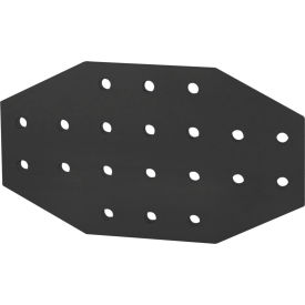 80/20® 10 Series 20 Hole Cross Flat Plate Black 4023-BLACK