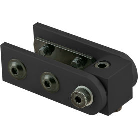 80/20® 10 Series Right Angle 90 Degree Dynamic Pivot Assembly with Dual Straight Arms Black 4029-BLACK