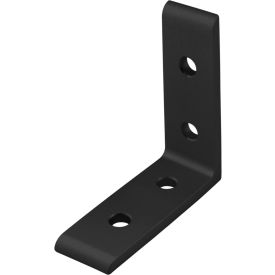 80/20® 10 Series Tall Lite Inside Corner Bracket with 4 Hole Black 4101-BLACK