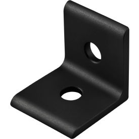 80/20® 10 Series Lite Inside Corner Bracket with 2 Hole Black 4108-BLACK