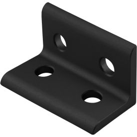 80/20® 10 Series Wide Inside Corner Bracket 4 Hole Black 4113-BLACK