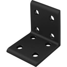 80/20® 10 Series 8 Hole Inside Corner Bracket Black 4114-BLACK