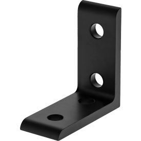 80/20® 10 Series 4 Hole Inside Corner Bracket Black 4115-BLACK