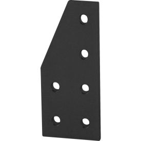 80/20® 10 Series 6 Hole 90 Degree Stacked Flat Plate Black 4120-BLACK