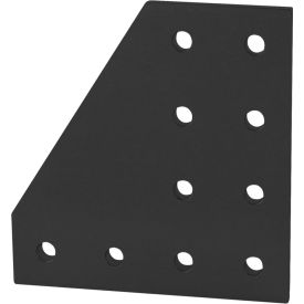 80/20® 10 10 Series Hole 90 Degree Flat Plate Black 4127-BLACK