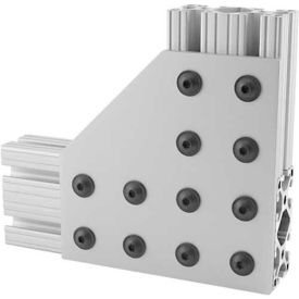 80/20 4128 10 S 12 Hole 90 Degree Angled Flat Plate 4