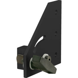 80/20® 10 Series Left Hand Pivot Assembly w/ T-Handle Black 4142-BLACK
