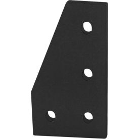 80/20® 10 Series 4 Hole 90 Degree Flat Plate Black 4150-BLACK